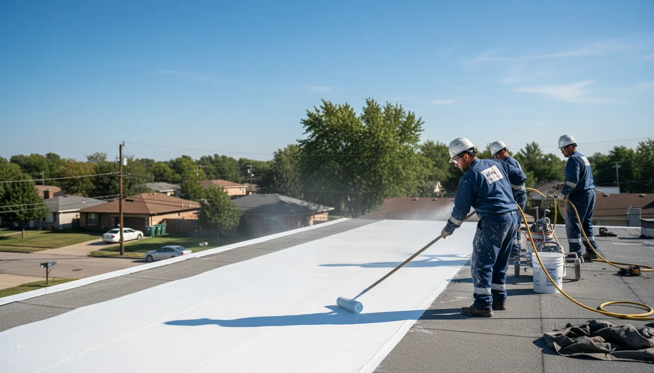 Commercial roof coating in Buckeye Lake, OH near me